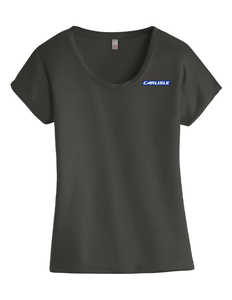 Picture of -D- District ® Ladies Drapey Dolman Tee Charcoal