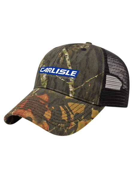 Picture of Solid Color Mesh Back Camo Cap