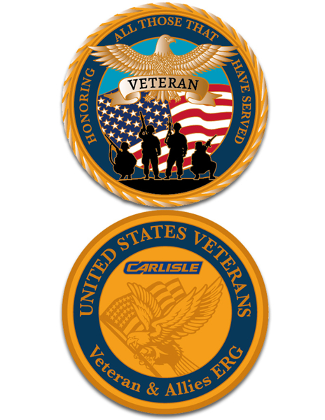 Picture of Veteran 1 1/2" Challenge Coin