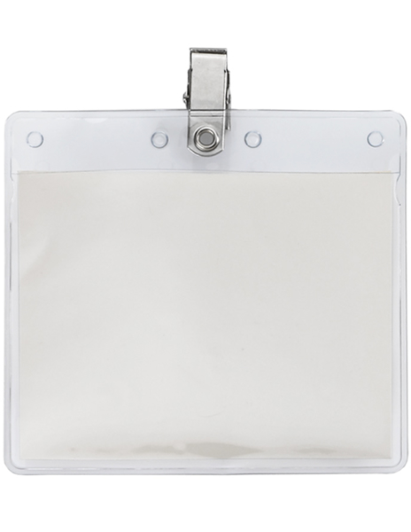 Picture of 4" x 3" Horizontal Vinyl Pouch with Bulldog Clip