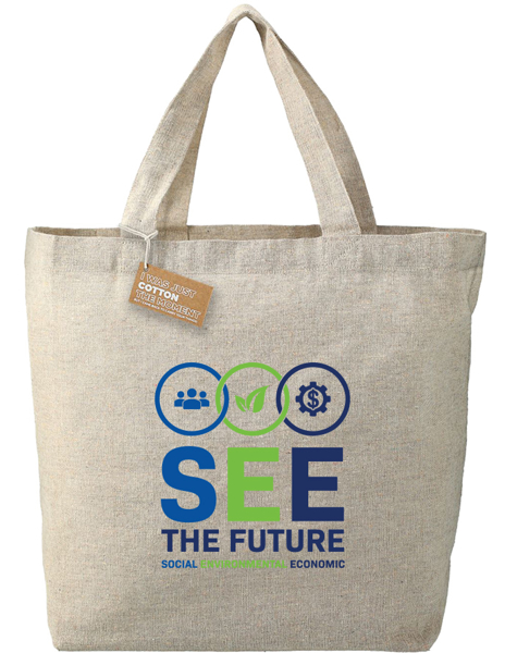 Picture of Recycled 5oz Cotton Twill Grocery Tote