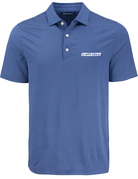 Picture of Cutter & Buck Forge Eco Fine Line Stripe Stretch Recycled Mens Polo